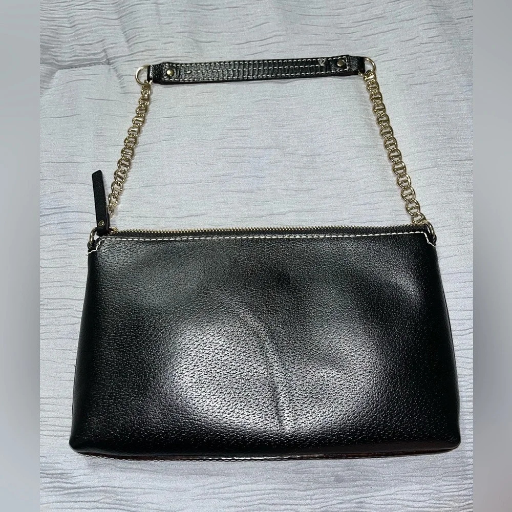 Kate Spade Women's Black Evening Bag With Gold Hardware